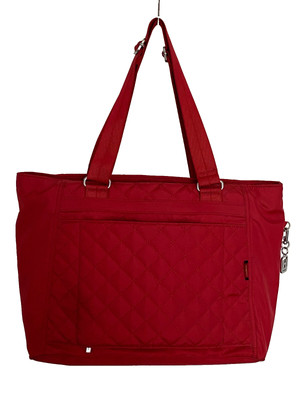 HEDGREN Zoe Women's Quilted Medium Tote Bag RFID Red Bull