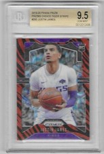 2019-20 PANINI-PRIZM JUSTIN JAMES CHOICE PRIZM-TIGER STRIPE RC #295 BGS 9.5 GEM