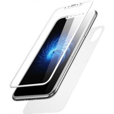 Vetro temperato per IPHONE X/XS protezione cellulare glass Bianco -  2 PEZZI