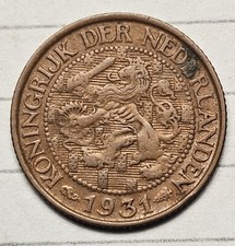 1931 Netherlands One Cent - 1 Cent - Key Date