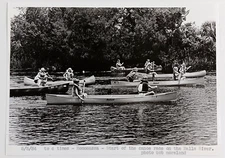 1984 Homosassa Florida Start of Halls River Canoe Race Vintage Press Photo FL