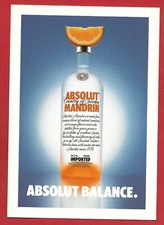 CARTOLINA NV ITALIA - PROMOCARD - VODKA ABSOLUT  - Balance - PC2209 - 10 x 15