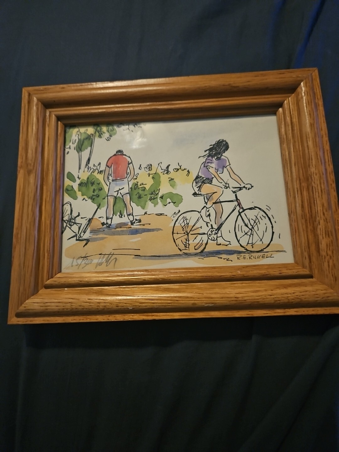 Mounted And Framed Signed.