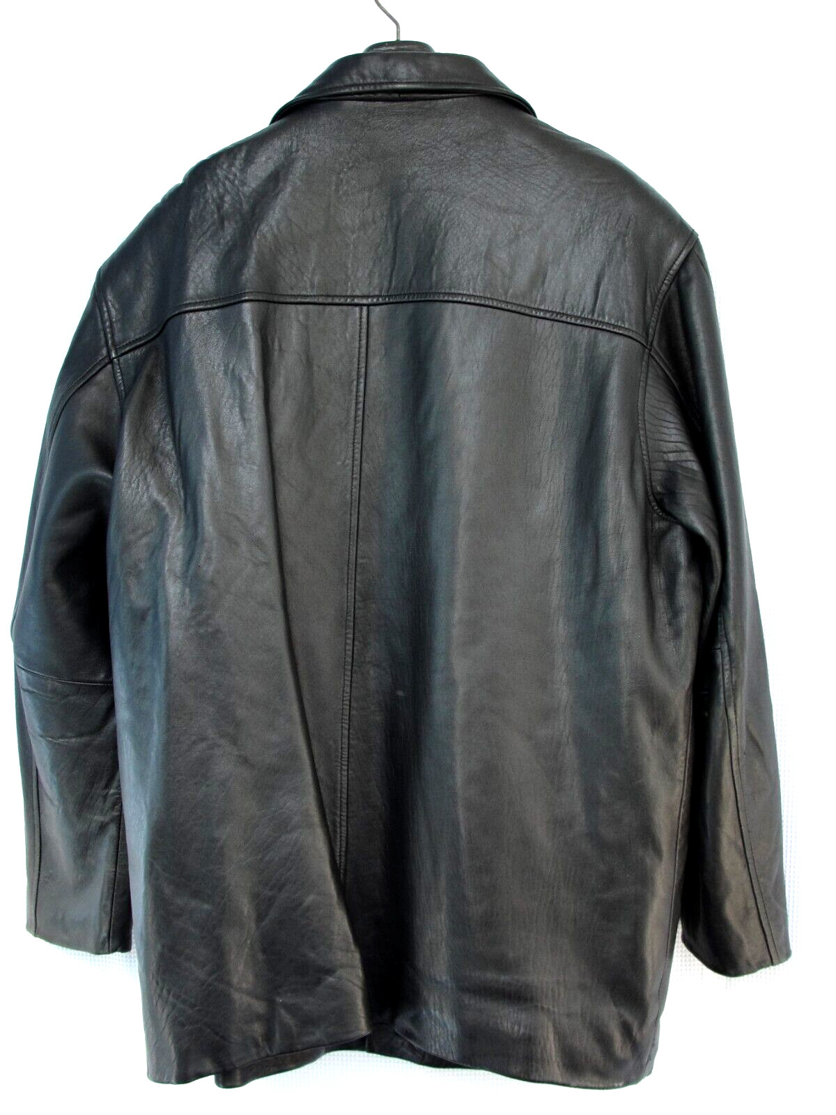 Baracuta Leather Jacket Men's Size Large Black Over C… Gem