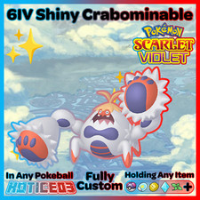 ✨ Shiny Crabominable 6IV ✨ Pokemon Scarlet & Violet 🚀 Fast 🚀