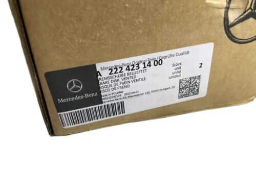 Mercedes-Benz Genuine AMG Brake Discs Pair Rear Vented Fits S-Class C217 W222 - Picture 6 of 15
