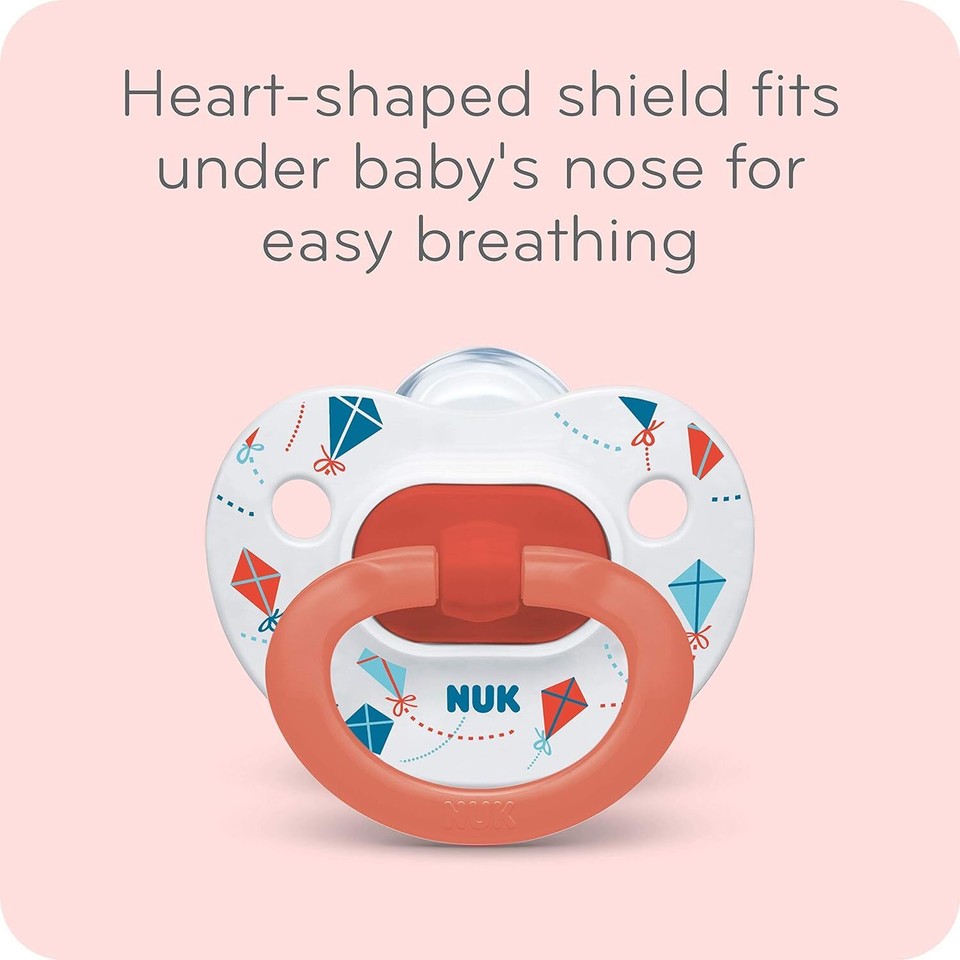 NUK Orthodontic Pacifiers, Girl, Multi, 1836 Month (Pack of 2