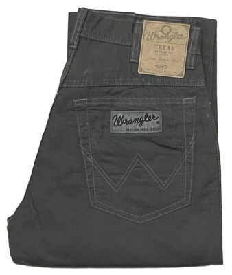 Wrangler Texas W 30 L 32 Sommer mit Leinen Hose Anthrazit W121T1191 1.Wahl - Bild 1 von 4