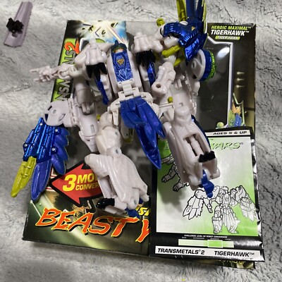 Transformers Transmetals 2: Beast Wars - Tigerhawk 3 Mode Conversion Action...