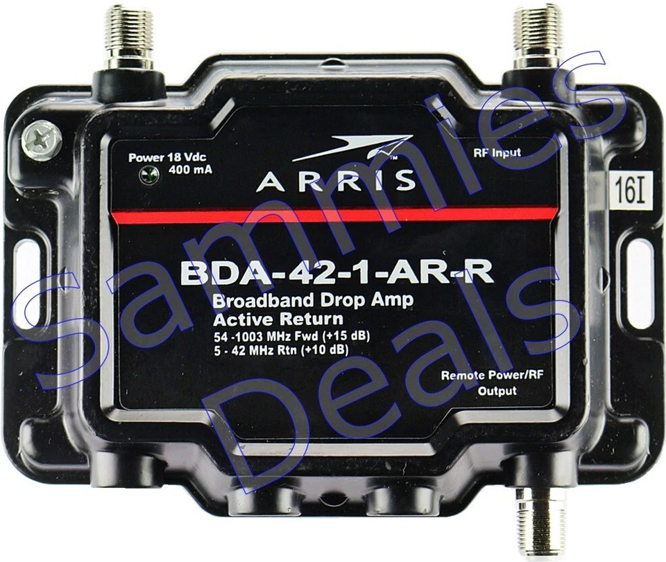Amplificador de señal amplificador de señal Arris de 1 puerto, módem, TV, OTA, HDTV con retorno activo Foto 2 de 4