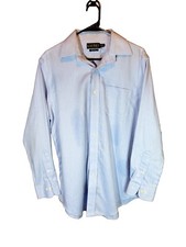 Lauren Ralph Lauren Shirt Mens 15 1/2l Blue Button Down Long Sleeve Classic Fit