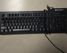 Cyberpower PC Wired LED Gaming Keyboard KB-161-306 Nohi 01 Black 104 Keys