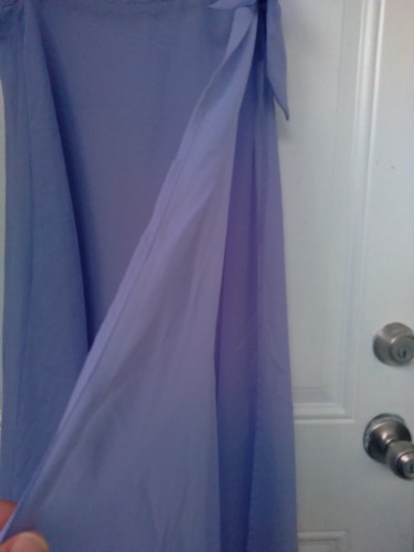 LAVENDER LIGHT PURPLE WRAP SHEER BEACH SKIRT SIZE SMALL - 第 4/8 張圖片