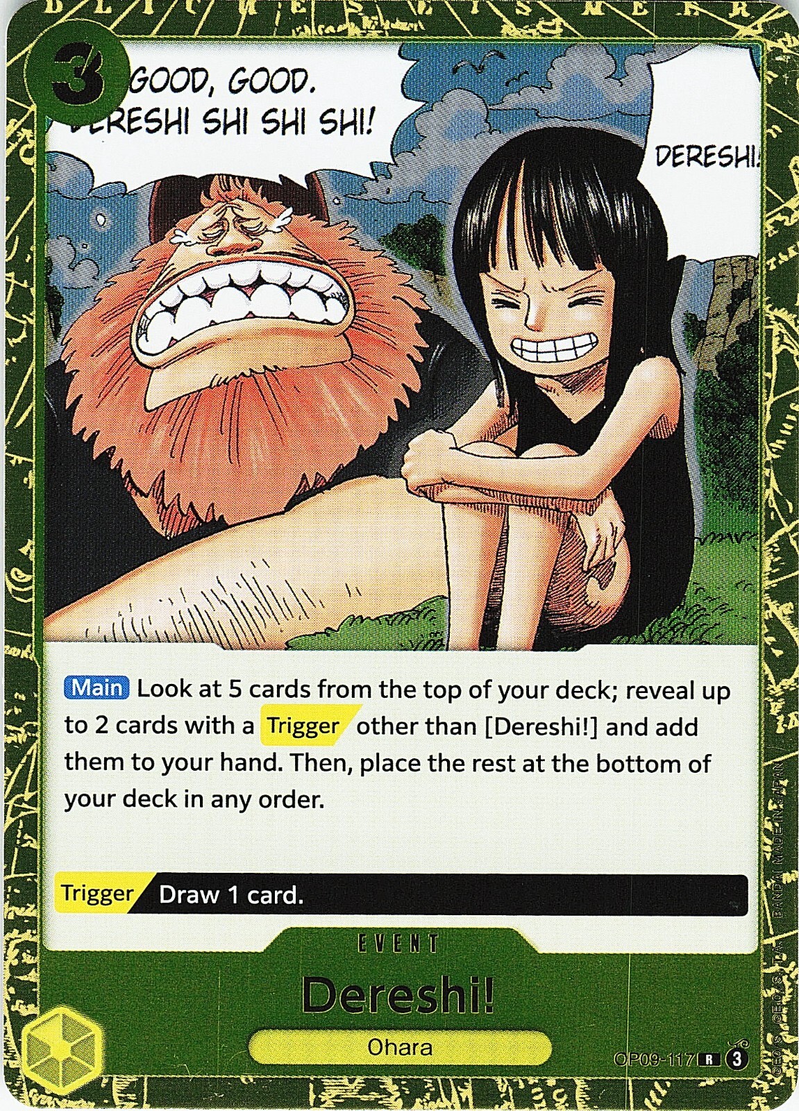 One Piece Emperors in the New World Dereshi! Foil Card OP09-117