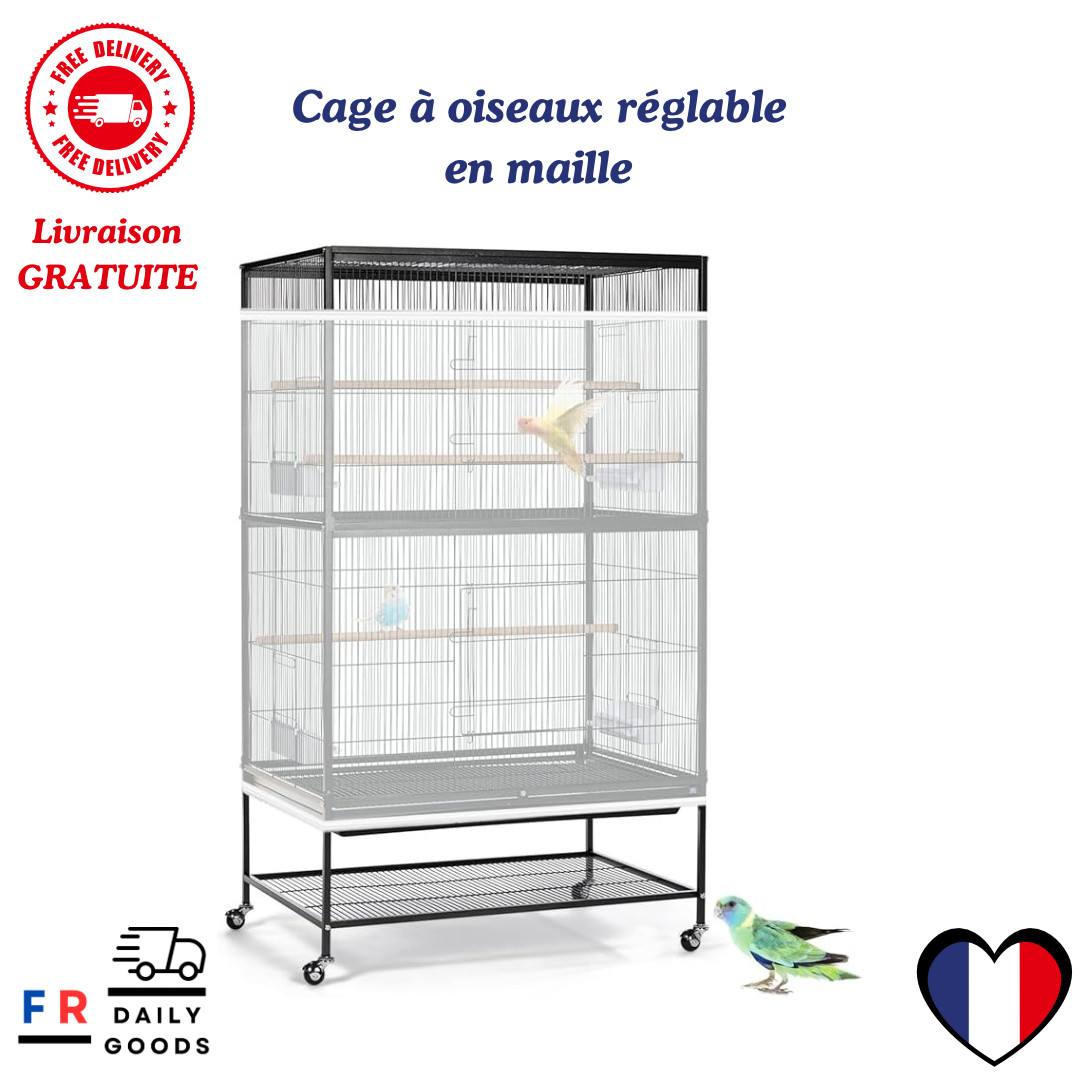 Couverture de protection de cage à oiseaux en nylon Premium pour grande volière