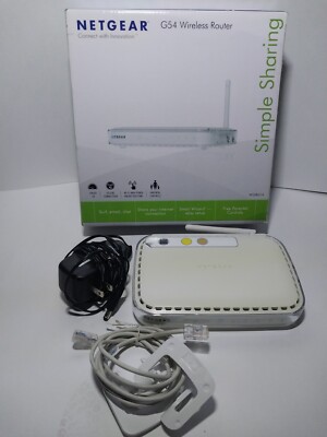 Netgear Wireless-G Router WGR614 54MBPS 2.4 GHz Tested and Working