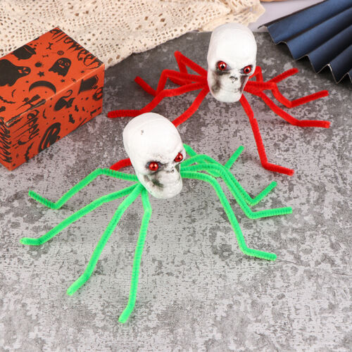 Children Prank Scary Toys Halloween Ghost Head Spider Simulation Terror Whole S1 - Afbeelding 1 van 18