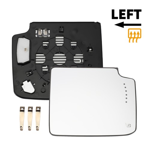 Heated Left Side Mirror Glass Replacement for GMC Sierra 2500 3500 HD