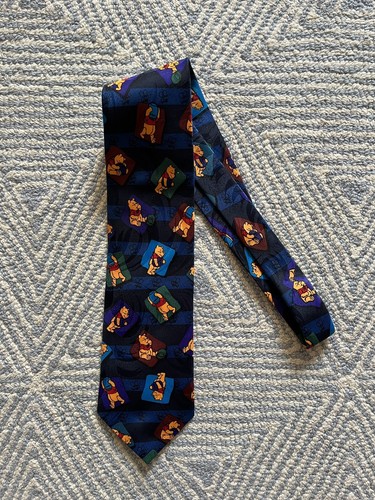 Vintage Winnie the Pooh Honey Pot Neck Tie - Multicolor
