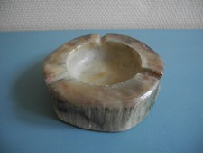 ancien cendrier albâtre déco rétro vintage alabaster ashtray 60s Aschenbecher
