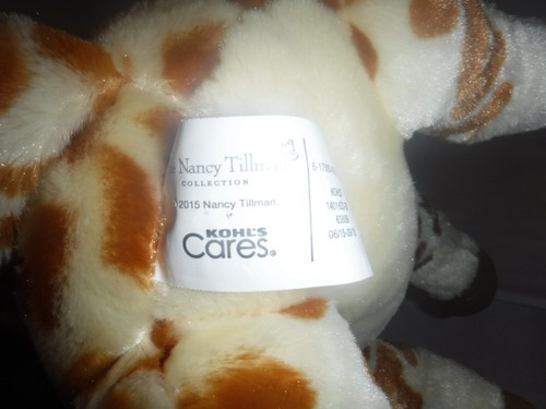 Nancy Tillman Plush Stuffed Giraffe Animal Toy Collectible 12" KOHLS CARES - Picture 6 of 6