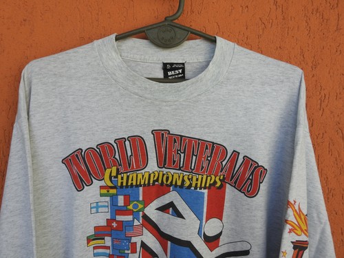 1995 World Veterans Championships Buffalo New York Vintage 90s T-Shirt USA (XL) - Picture 2 of 10