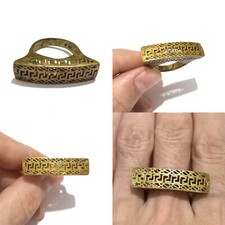 VINTAGE EXTREMELY ANCIENT BRONZE RING STYLE ROMAN VIKING AMAZING ARTIFACT