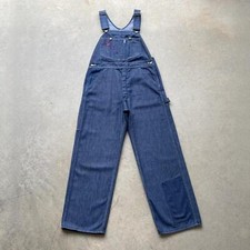 Amazing vintage 1970s Sears embroidered patched overalls - 28/29" Waist
