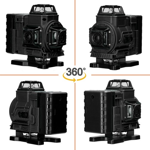 4D 16 Line Laser Level Self Leveling Rotary Cross Laser Level W/ 2 Battery V5K1 - Bild 7 von 8
