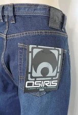 OSIRIS OSR-1 Denim Jeans Skate Skateboard Loose Baggy 36W 31L Urban Athletic NOS
