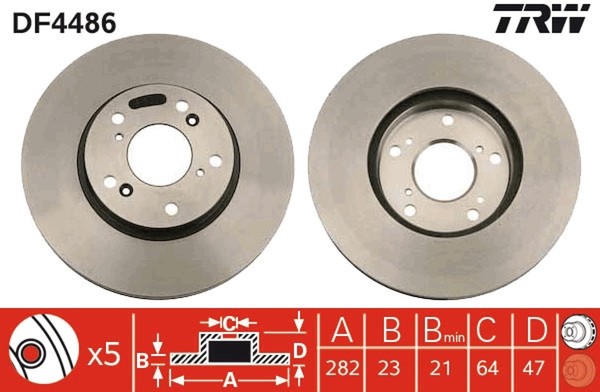 Bremsscheibe Honda P. CIVIC/CR-V/FR-V/STREAM 01--image
