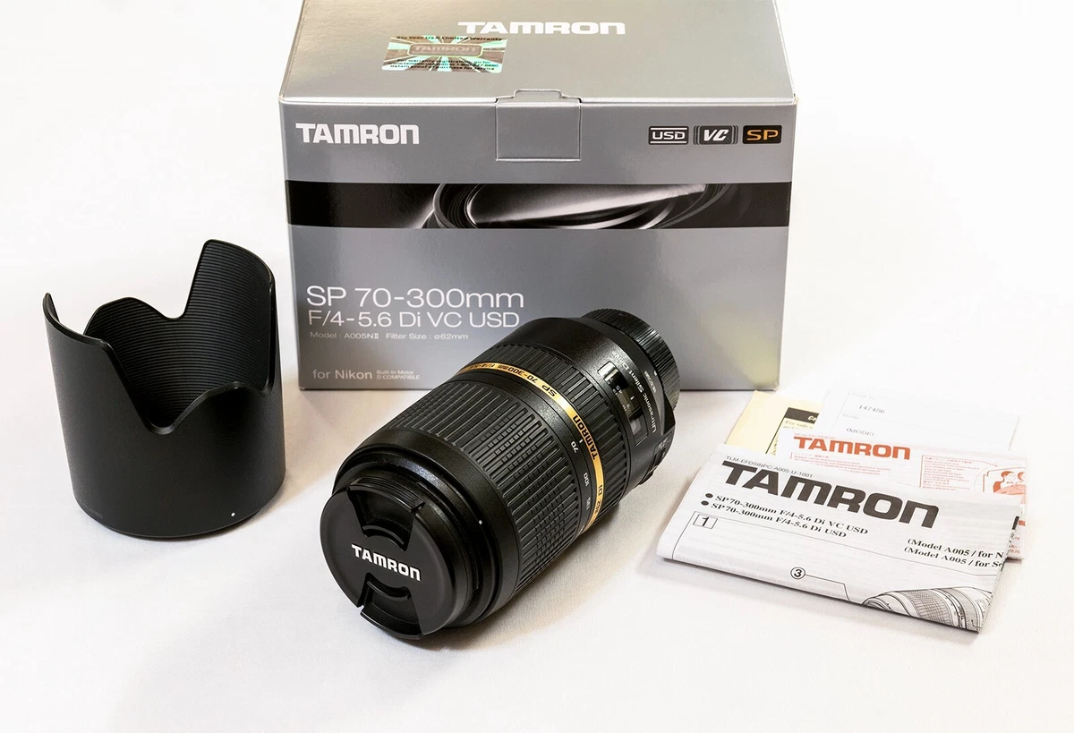 Tamron SP 70-300mm F/4-5.6 Di VC USD for Nikon F - Excellent Condition!