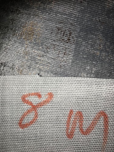 8mx1.45m wide of grey and gold mole skin upholstery fabric - Picture 4 of 4
