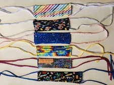 6 Various Designs Colorful Cloth Face Masks Handmade Washable New Lot