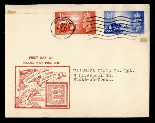 DR WHO 1948 GB FDC CHANNEL ISLAND LIBERATION GUERNSEY COMBO M72469
