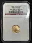 2006 Gold Eagle $5 First Strikes NGC GEM UNCIRCULATED