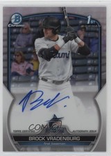 2023 Bowman Draft Chrome Prospect Refractor 269/499 Brock Vradenburg Auto 1a39