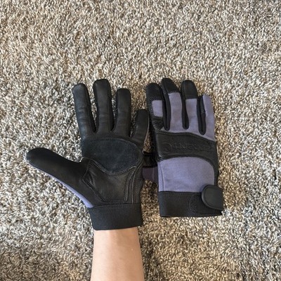 Carhartt Women's High Dexterity Reinforced Secure Cuff Glove - Blue Dusk Black
