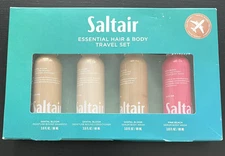 SALTAIR Body Wash Shampoo Conditioner Travel Set Santal Bloom & Pink Beach NEW