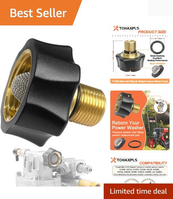#ad 7112362 Water Inlet Fitting for Simpson Pressure Washer Pump Parts Fits Mult... $14.99