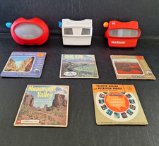 LOT- VINTAGE 3 ViewMaster gaf View Master Viewers and Scenic Landscape Reel Sets