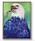 “Piece Of Freedom” Acrylic Original Painting 20x16” Artist FT Pop Art eagle bird