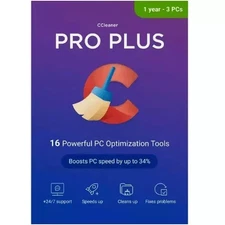 CCleaner Professional Plus 1 Year 3 PC
