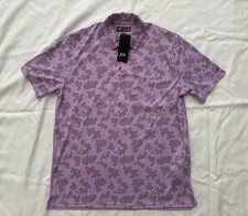 Oakley Hydrolix Polo Shirt Mens Extra Large Golf Hexcam Geometric Pink Purple.