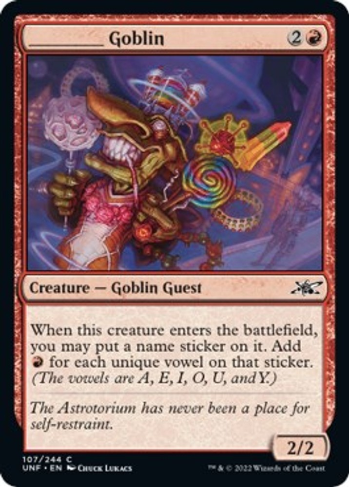 FOIL _____ Goblin EN MTG Foil Unfinity - 107 LP