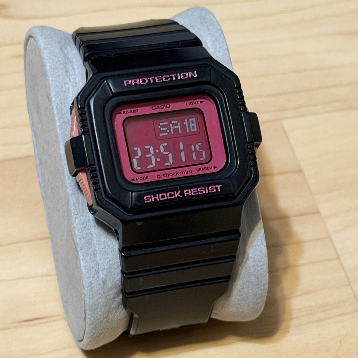 Casio G-Shock Mini GMN-550-1B Pink & Black Square Women's Digital
