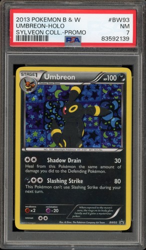 Pokemon Umbreon Sylveon Coll. Black Star Holo Promo BW93 PSA 7