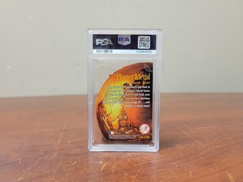 1999 METAL UNIVERSE PLANET METAL #6 DEREK JETER PSA 7 NM DieCut Yankees  - Picture 2 of 8