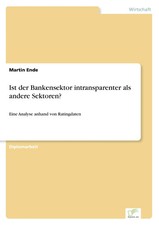 Martin Ende | Ist der Bankensektor intranspar...