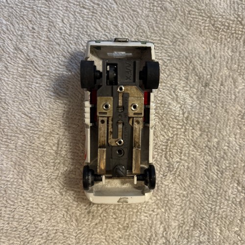 afx slot car Vega Van Gasser white with fluorescent  Flames Running Chassis  - Picture 7 of 10
